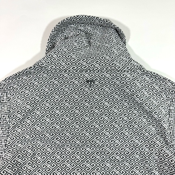 Tyler Boe Greek Key Graphite Kim Dress A Line Pockets - Picture 3 of 7